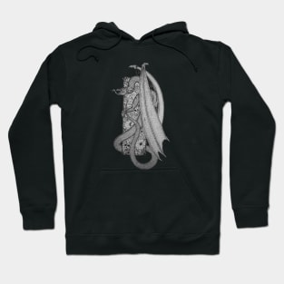 Scales, skulls, and roses Hoodie